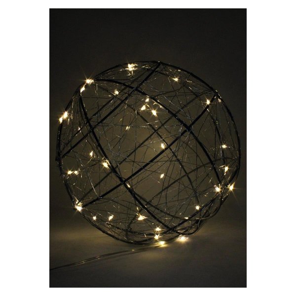 Perfect Holiday Large 120 LED Wire Ball Plug in Lights Warm White 5127